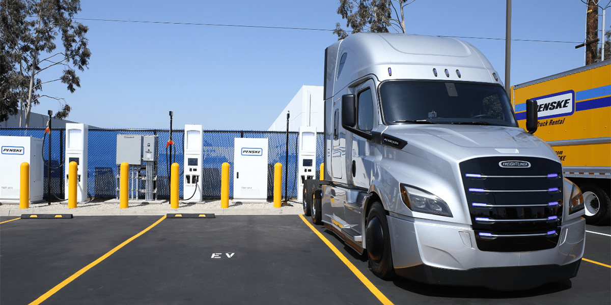 Penkse Truck opens 14 fast-chargers for e-trucks in California ...