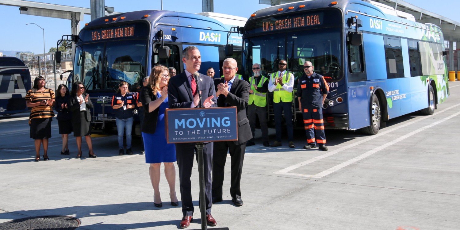 LA to install megawatt solar microgrid to charge electric buses ...