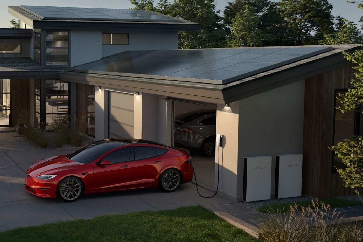 Tesla solar store panel charger