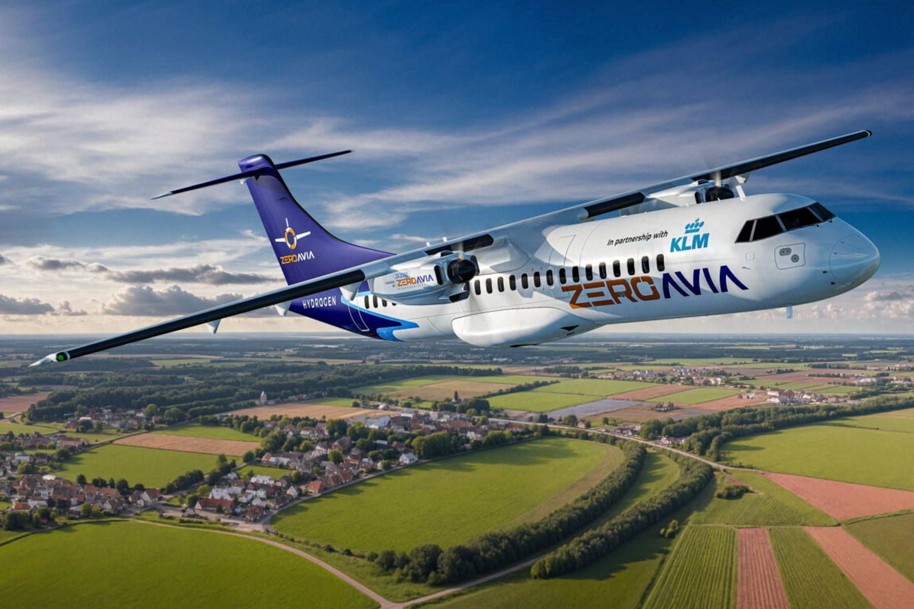 ZeroAvia and KLM Royal Dutch Airlines to Conduct First Liquid Hydrogen Demonstration Flight in 2026